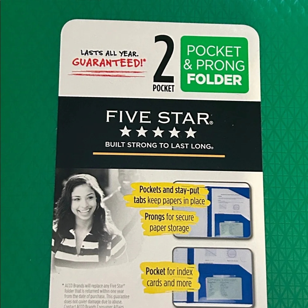 Mead 5-star lot.  3 folders, 3 spiral notebooks